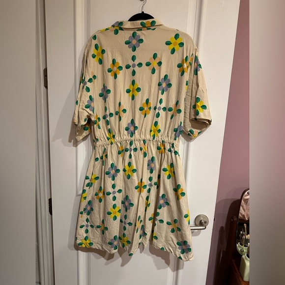 Floral Mini Utility Dress - Picture 3 of 5